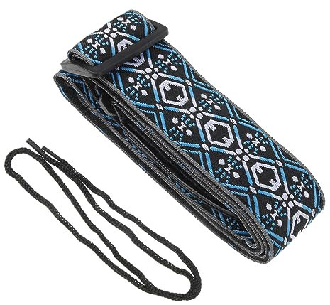 TOYANDONA Baumwoll Und Leder Schultergurt Für Ukulele Zum Einhängen Verstellbar Ethno-stil Instrumentenzubehör Für Ukulele-halsgurt