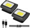 Adiwo Lauflicht Lauflampe Joggen, 5 Lichtmodi LED Clip Lampe 500 Lumen Einstellbare Magnetische Saugkraft Stirnlampe USB Lampe IP64 Wasserdicht Wiederaufladbar mit Rotlicht für Joggen Campen