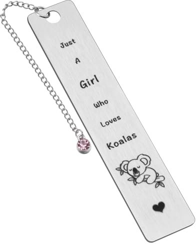 Koala-Lesezeichen, Koala-Geschenke, Lesezeichen für Koala-Liebhaber, Mädchen, Geburtstag, Weihnachten, Geschenke, Just A Girl Who Loves Koalas