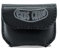 ends cuoio Borsa in Pelle Compatibile con Telepass per Moto, Borsa in Pelle Manubrio Adatta a Telepass, Borsa 100% Made in Italy Vera Pelle, Gadget Moto, Harley Davidson Accessori (Nero Rev, Slim)