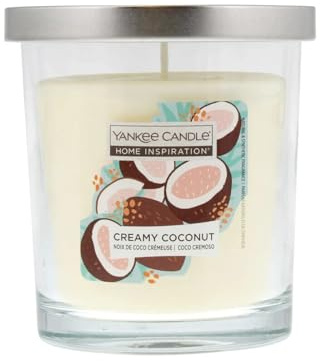 Yankee Candle Home Inspiration Everyday 1752080E Becher mit cremigem Kokosnuss-Glas, 200 g