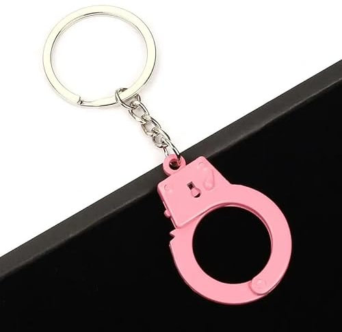 Tefexer Simulation Handschellen Schlüssel anhänger Männer Frauen Handtasche Rucksack Schlüssel halter Trendy Schmuck Schmuckstück Geschenk