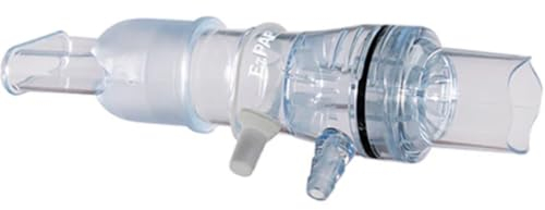 Portex EzPAP - Sistema de sobrepresión respiratoria con boquilla para fortalecer el sistema respiratorio, con conexión para medidor de flujo