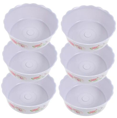 PHENOFICE Hydrokultur Pflanztopf Kunststoff 6 Stück Seerosen Töpfe Pflanzschale für Garten Balkon Büro Dekorativer Blumentopf Fischglas Pflanzgefäß für Hydrokultur