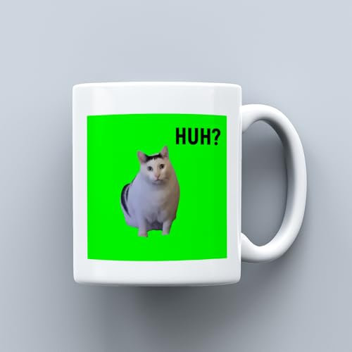 Generic | Huh | Cat Meme | Funny Gift Idea | 11oz White Ceramic Mug