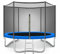 Trampoline for Kids - 6ft/8ft/10ft/12ft/14ft/16ft, Safety Enclosure Net, Ladder, Weatherproof Cover & Shoe Bag Included - Durable Outdoor Bouncing Fun (Blue, 6ft)