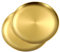 AUSHOPLAH Set von 2 30 cm Edelstahl Speiseteller Steak Salat Metall Speiseteller Pizza Pasta Runde Teller E02 (2 Stück Gold 30 CM)