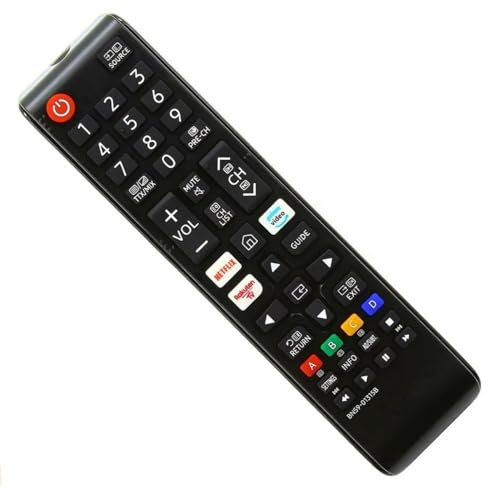 Replacement Samsung BN59-01315B Remote for Smart TVs with Netflix, Prime Video, Rakuten TV Shortcuts – Compatible with 4K UHD, QLED, LCD, LED, and FHD Models