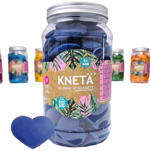 KNETÄ LIEBÄ I Made in Germany I Schulknete I Kindergartenknete I Knete ab 1 Jahr (BLAU)
