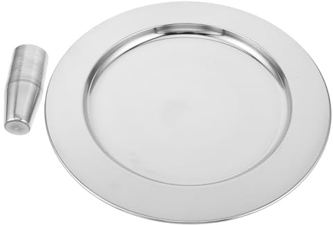 PRETYZOOM Holy Communion Stainless Steel Communion Cups Chalice and Plate for Church Services Religious Events