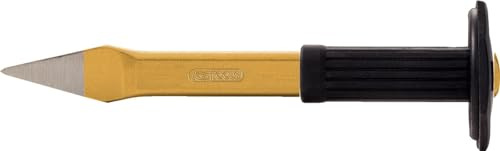 KS Tools 162.0293 Kreuzmeißel mit Handschutzgriff, flach oval, 250mm