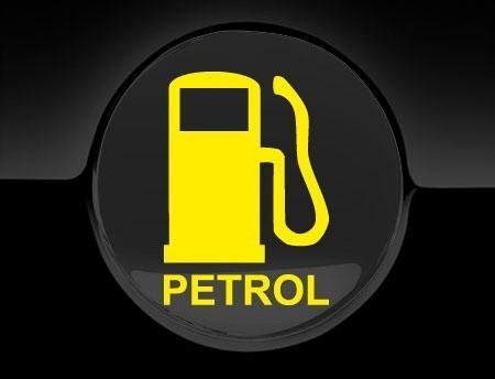 JasonCarlMorgan JCM Petrol Fuel Only Fuel Cap Cover Car Sticker, Yellow