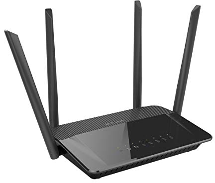 D-Link DIR-842 Router Wireless, Tecnologia AC1200, Doppia Banda, 4 Porte Gigabit + WAN, 4 Antenne Esterne, Nero/Antracite