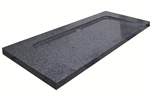 Waschbecken aus Naturstein, Granit, ModelBern 130 anthrazit