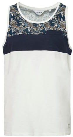!Solid Flo Herren Tank-Top Mit Rundhalsausschnitt Aus 100% Baumwolle Regular Fit, Größe:L, Farbe:Insignia Blue (1991)