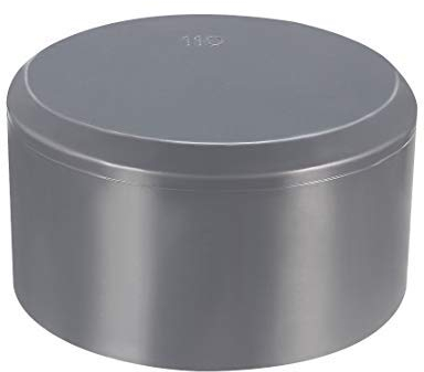 110 mm PVC Cap Fitting, Slip End Caps DWV Drain Waste Wind, Grau