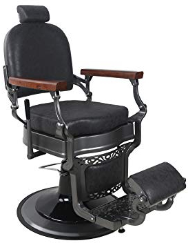 Barber Chair - VINTAGE - Herrenstuhl - Vintage Black - Friseursessel Friseurstuhl Friseureinrichtung - Barber Shop - Novon Professional