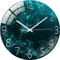 SWECOMZE Wandnuhr mit Geräuscharmes,12 Zoll 30cm Wand Uhr,Wanduhr Lautlos, Galaxie Sternenhimmel Wall Clock Home Decor für Wohnzimmer Kinderzimmer (Stil F)