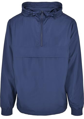Urban Classics Herren Basic Pull Over Jacket Jacke, Dark Blue, XXL EU