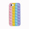 Fidget Toys Handyhülle,Pop-It Fidget Phone Case,Pop Fidget Stressspielzeug Bubble Phone Case,3D Pop Bubble Stress Relief Zappeln Sensory Toy,Silikon Schutzhülle Stoßfest Hülle für iPhone 7/8/SE 2020