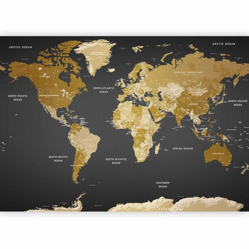 murando Photo Wallpaper 343x256 cm Peel and Stick Self-Adhesive Foil Print | Wall Mural Flower Floral Nature World Map