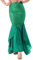 TiaoBug Damen Meerjungfrau Rock Pailletten Röcke Bodenlang Maxirock Kostüm Meerjungfrauenschwanz zum Karneval Fasching Motto Party Outfits Grün 4XL
