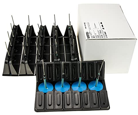 STIX 24 Parches Tipo Seta para Reparación de Neumáticos 3mm | Para vulcanización en frío, incluye parches de reparación, para reparación permanente de daños en neumáticos