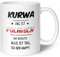Bedruckte Tasse mit Spruch - Alles toll Kurwa - Lustige Sprüche Tasse als Geschenk für Freunde - Geschenk für Sie & Ihn - 330 ml - Kaffeetasse Kaffeebecher - Farbe: Weiß