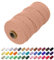 Uiopa Hilo Macrame 2mm x 200m, Cuerda Macrame Cuerda de Algodon Natural Cordel, Cuerda Manualidades para DIY Macrame Pared, Cortina, Colgar Plantas, Decoracion Dormitorio (Rojo ladrillo)