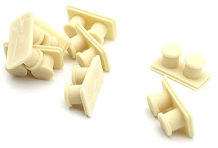 SHENNA 8PCS Simulation Resin Bollard 17 * 10 * 6mm Mini Cable Column Rope Railing for RC Boats/Nautical Models Decoration Accessories