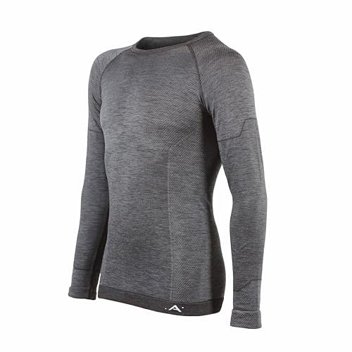 Risalti Maglia Termica Uomo e Donna Lana Merino - Intimo Termico Unisex Manica Lunga Traspirante, Abbigliamento Termico Invernale Senza Cuciture - Made in Italy
