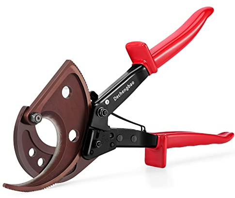 Tronchesi a cricchetto, Dechengbao HS520A Tagliafili per impieghi gravosi per cavi in rame e alluminio fino a 400 mm², tagliacavi a cricchetto