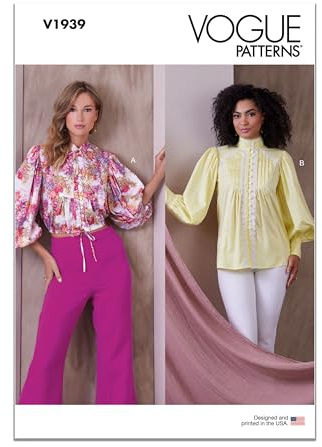 Vogue Patterns V1939Y5 Misses' Top Y5 (18-20-22-24-26)