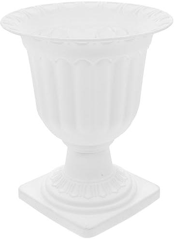 POPETPOP Römischer Säule-Blumentopf Kunststoff-Balkon-Pflanzgefäß Abnehmbare Urnen-Pflanzgefäß Hochzeits-Mittelstück Vasen Dekorativer Trophäen-Pflanzgefäß Veranda Sukkulenten-Behälter Für
