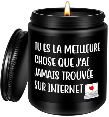 Cadeaux pour Hommes - Saint Valentin, Noël, Anniversaire - Mari, Petit Ami, Couple - Bougies Parfumées