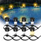 ZOYDP 8 Pièces Lumiere Piscine Hors Sol, Eclairage Piscine, Lampe Piscine, IP44 Étanche, Accessoires Piscine pour Chemins Pelouse Terrasse Cour Piscine