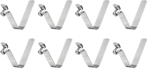 QUARKZMAN 8 Stück Einzelkopf Kajak Paddel Federclip 9x12x60mm 65Mn-Federstahl V-förmiger hohler Aufzug Kajakpaddel Push Snap Clips für Zelte Kajak Paddel Zeltstange