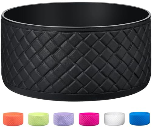 VGHNQ Silicone Boots for Hydro Sport Flask 32 oz 40 oz, Bottom Boot Protector Sleeve Cover for Hydro Sport Flask Water Bottle Accessories (Fits Hydro 32oz-40oz Bottles, Black)