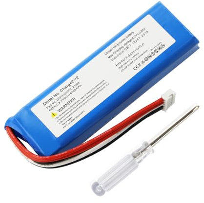 ANTIEE 6000mAh GSP1029102 Replacement Batterie pour J B L Charge 2 +, Charge 2 Plus Bluetooth Mobile Speaker,Batterie de Rechange MLP912995-2P 3.7V