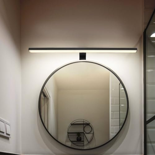 Wall Light Mirror Light Bathroom Lamp Hallway Light LED Black IP44 L 60 cm