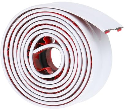 sourcing map Wall Molding Trim, 3Ft x 0.8 Inch PVC Corner Guards and Caulk Strip Table Edge Door Frame Baseboard for Tile and Wall Edges Gaps Home Decor White