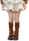 Kinderstulpen Ballettstulpen Kleinkinder Sport Tanzstulpen Beinstulpen Weiche Legwarmer für Mädchen Baby Beinwärmer Kniestrümpfe Leggings Warme Beinstulpen Grobstrick Beinstulpen (Brown, One Size)