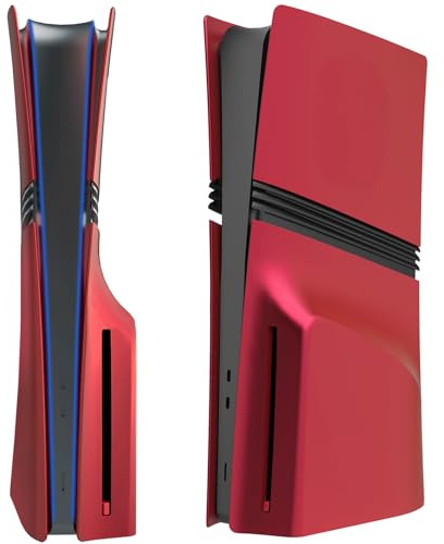 Pannello di ricambio traspirante per console PS5 PRO Digital Edition versione unità ottica, universale, Play Station 5 Pro, colore rosso, custodia di ricambio per console di gioco (versione drive
