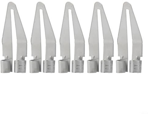 Entgoinggo Lot de 3/5 têtes lisses pour outil de soudage en plastique, kit d'accessoires de fer à souder, réparation de soudage, tête lisse pour soudure en plastique (5 pièces)