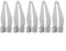 Entgoinggo Lot de 3/5 têtes lisses pour outil de soudage en plastique, kit d'accessoires de fer à souder, réparation de soudage, tête lisse pour soudure en plastique (5 pièces)
