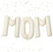 DazzJoy Muttertag Luftballon, 16 Zoll Cremeweiß Mama Buchstaben Ballons, Happy Mother's Day Ballon, Mutter Folienballon, Mom Luftballons, Muttertagsgeschenke Helium Ballon für Mama Geburtstag Deko