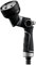 RESTMO 2-in-1 Hose Pipe Spray Gun, Heavy Duty Metal Garden Hose Sprayer with 4 Spray Patterns, Magic Twist and Thumb Flow Control, Ideal for Watering Plants & Lawns, Washing Cars & Pets, Black