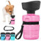 lesotc 520ml Gourde Chien Promenade, Bouteille d'eau Portable pour Chien, Prévention des Fuites d'eau, Convient pour l'Extérieur, Les Voyages, La Marche, Le Camping Et d'autres Scènes （Rose Rouge）