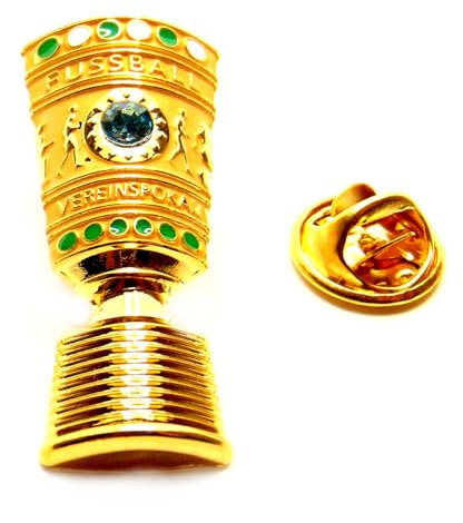 DFB-Pokal Männer Fußball | 3 cm Pin-Anstecker aus Metall | Offizieller Lizenz-Artikel vom Deutschen Fußball-Bund | Fussball Trophäe
