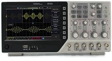 ZKLGS Oscilloscope, Digital Oscilloscope 4 Channels 250Mhz LCD PC Portable USB Oscilloscopes +EXT+DVM+Auto range function